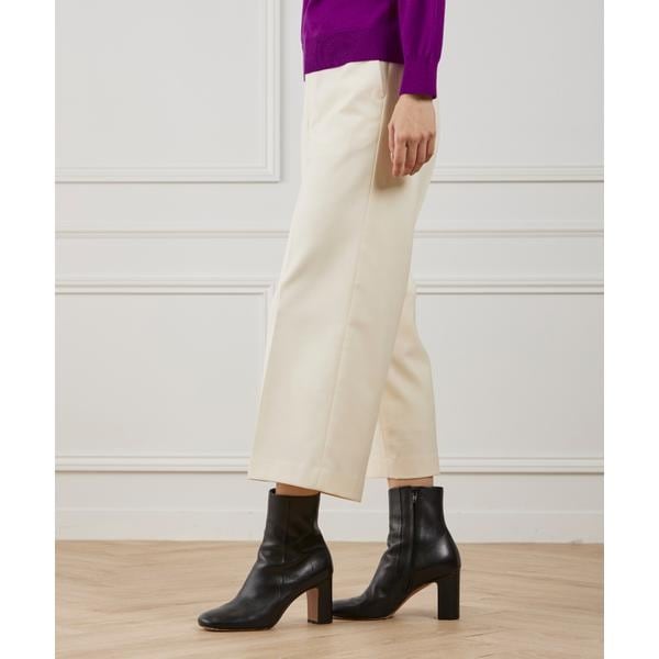 イッツインターナショナル（I．T．’S． international）/ワイドクロップトパンツ《TRサキソニー裏起毛》