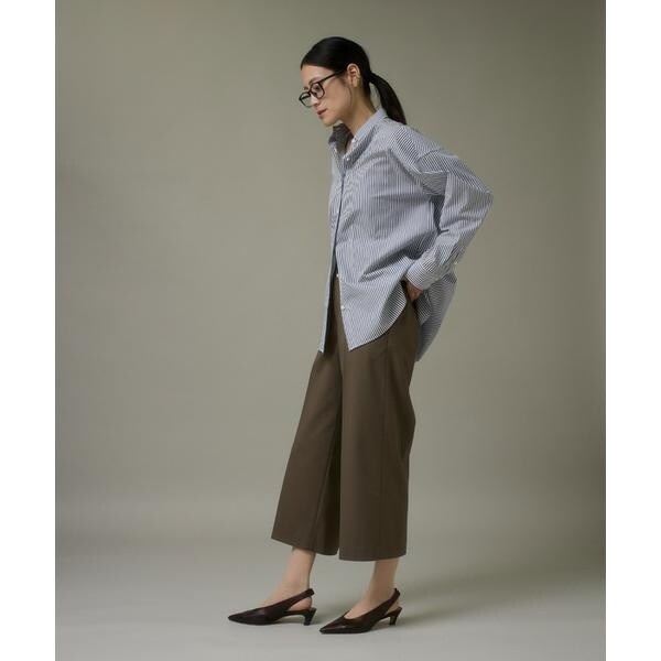 イッツインターナショナル（I．T．’S． international）/ワイドクロップトパンツ《TRサキソニー裏起毛》