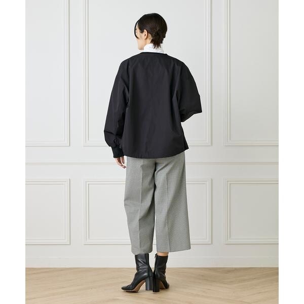 イッツインターナショナル（I．T．’S． international）/ワイドクロップトパンツ《TRサキソニー裏起毛》