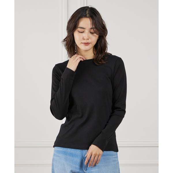 イッツインターナショナル（I．T．’S． international）/長袖クルーネックプルオーバー《スビン綿MIXフライス》