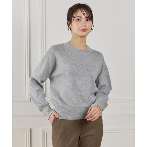 イッツインターナショナル（I．T．’S． international）/クルーネックニットプルオーバー《Melty air organic coton》