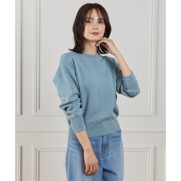 イッツインターナショナル（I．T．’S． international）/クルーネックニットプルオーバー《Melty air organic coton》