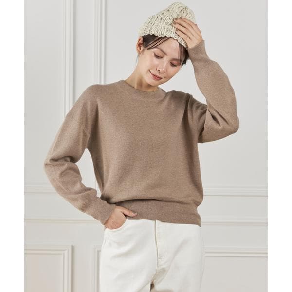 イッツインターナショナル（I．T．’S． international）/クルーネックニットプルオーバー《Melty air organic coton》