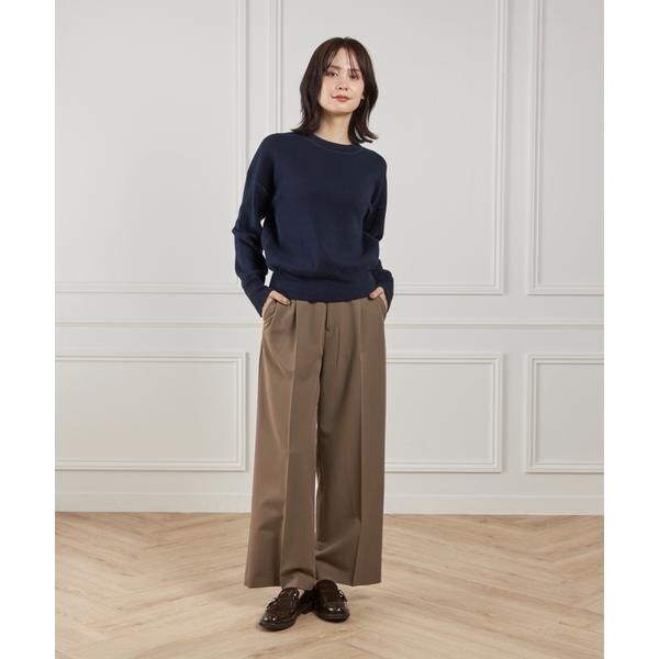 イッツインターナショナル（I．T．’S． international）/クルーネックニットプルオーバー《Melty air organic coton》