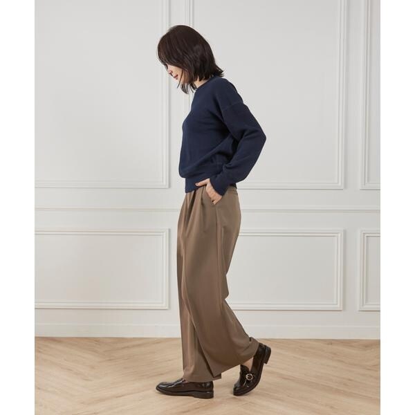 イッツインターナショナル（I．T．’S． international）/クルーネックニットプルオーバー《Melty air organic coton》