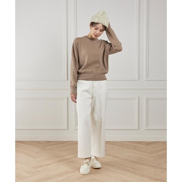 イッツインターナショナル（I．T．’S． international）/クルーネックニットプルオーバー《Melty air organic coton》