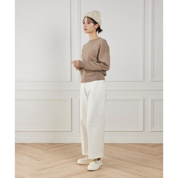 イッツインターナショナル（I．T．’S． international）/クルーネックニットプルオーバー《Melty air organic coton》