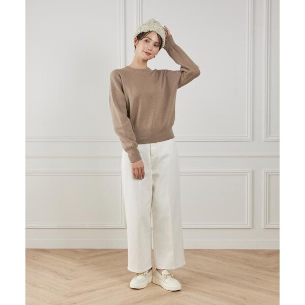 イッツインターナショナル（I．T．’S． international）/クルーネックニットプルオーバー《Melty air organic coton》