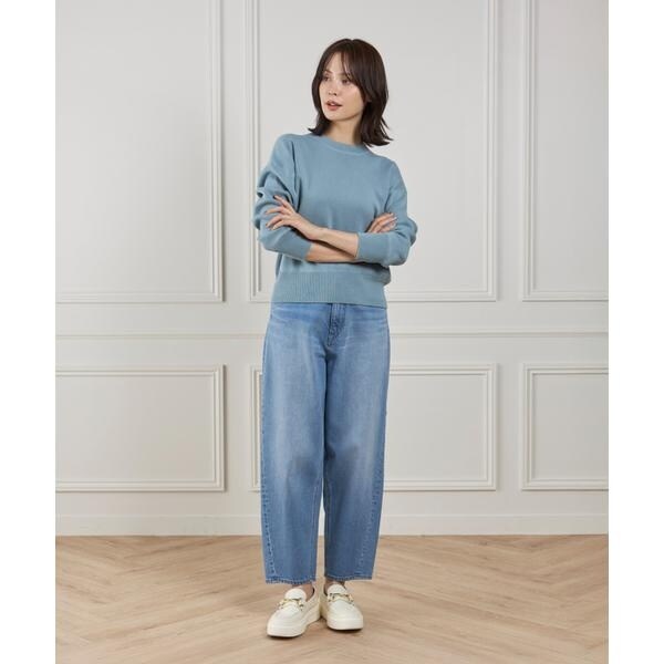 イッツインターナショナル（I．T．’S． international）/クルーネックニットプルオーバー《Melty air organic coton》