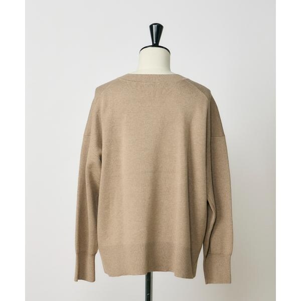 イッツインターナショナル（I．T．’S． international）/Vネックニットプルオーバー《Melty air organic cotton》