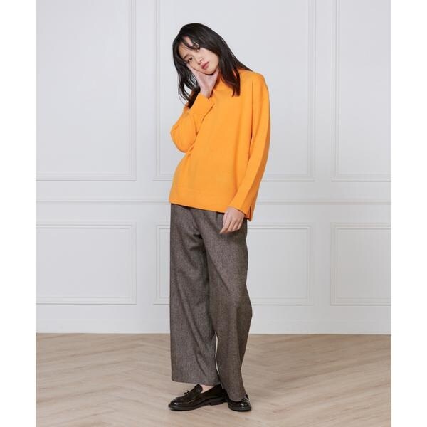 イッツインターナショナル（I．T．’S． international）/カシミヤ混ハイネックプルオーバー《CASH5》