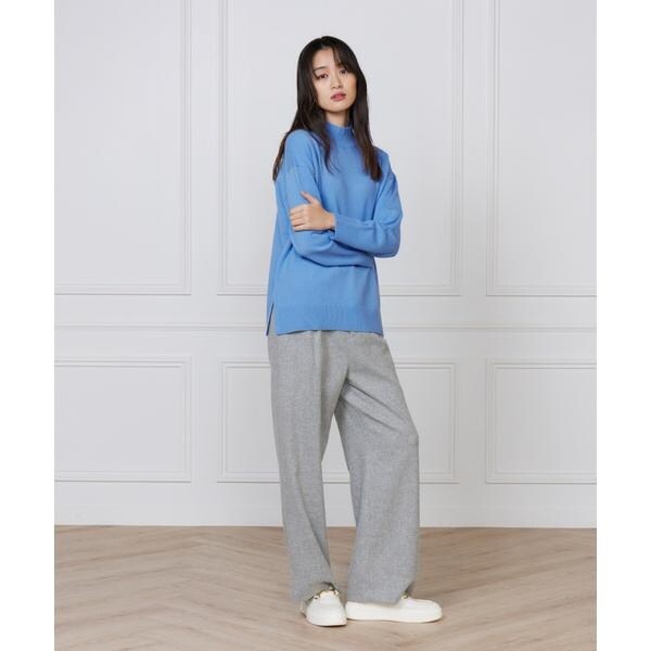 イッツインターナショナル（I．T．’S． international）/カシミヤ混ハイネックプルオーバー《CASH5》