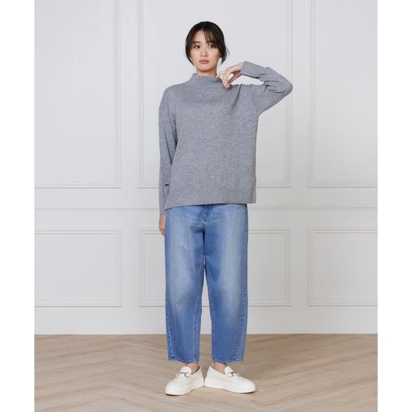 イッツインターナショナル（I．T．’S． international）/カシミヤ混ハイネックプルオーバー《CASH5》