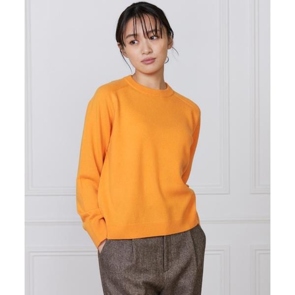 イッツインターナショナル（I．T．’S． international）/カシミヤ混クルーネックプルオーバー《CASH5》