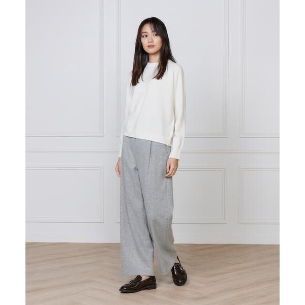 イッツインターナショナル（I．T．’S． international）/カシミヤ混クルーネックプルオーバー《CASH5》