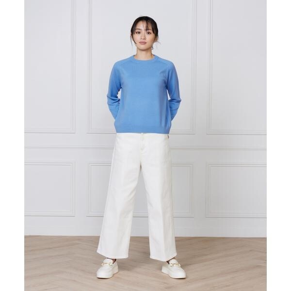 イッツインターナショナル（I．T．’S． international）/カシミヤ混クルーネックプルオーバー《CASH5》