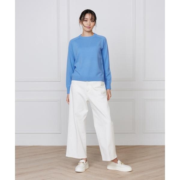 イッツインターナショナル（I．T．’S． international）/カシミヤ混クルーネックプルオーバー《CASH5》