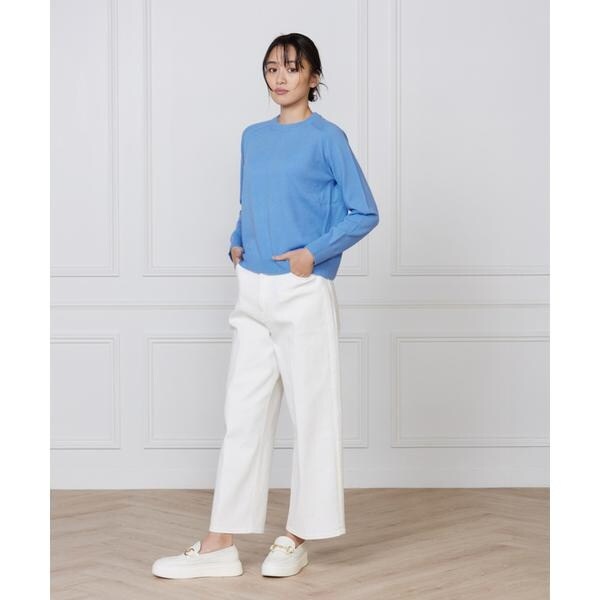 イッツインターナショナル（I．T．’S． international）/カシミヤ混クルーネックプルオーバー《CASH5》