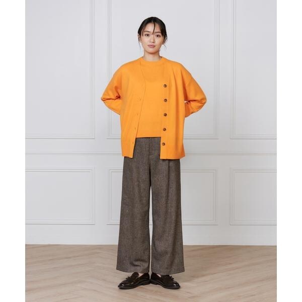 イッツインターナショナル（I．T．’S． international）/カシミヤ混クルーネックプルオーバー《CASH5》