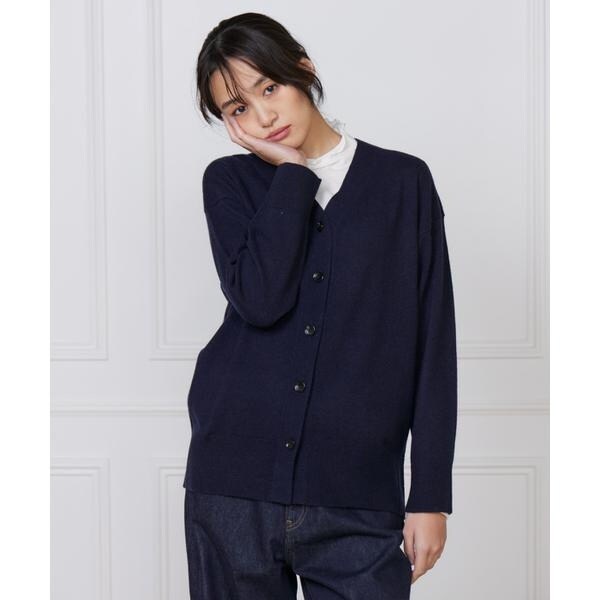 イッツインターナショナル（I．T．’S． international）/カシミヤ混Vネックカーディガン《CASH5》