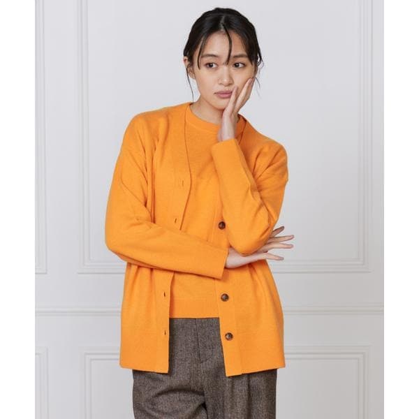 イッツインターナショナル（I．T．’S． international）/カシミヤ混Vネックカーディガン《CASH5》