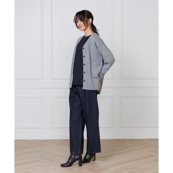 イッツインターナショナル（I．T．’S． international）/カシミヤ混Vネックカーディガン《CASH5》