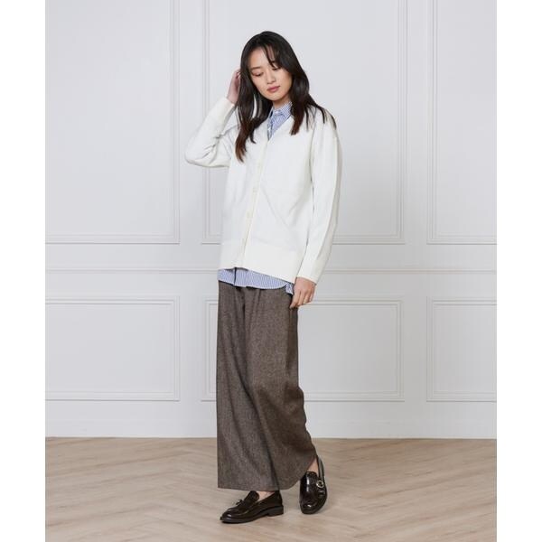 イッツインターナショナル（I．T．’S． international）/カシミヤ混Vネックカーディガン《CASH5》