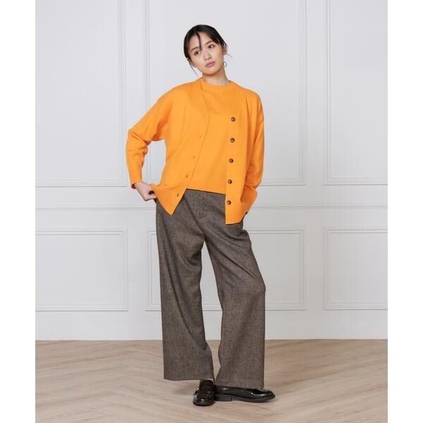 イッツインターナショナル（I．T．’S． international）/カシミヤ混Vネックカーディガン《CASH5》