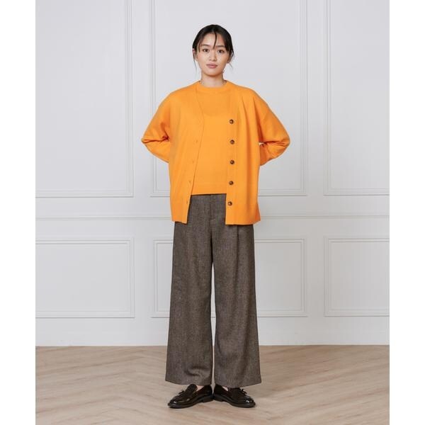 イッツインターナショナル（I．T．’S． international）/カシミヤ混Vネックカーディガン《CASH5》