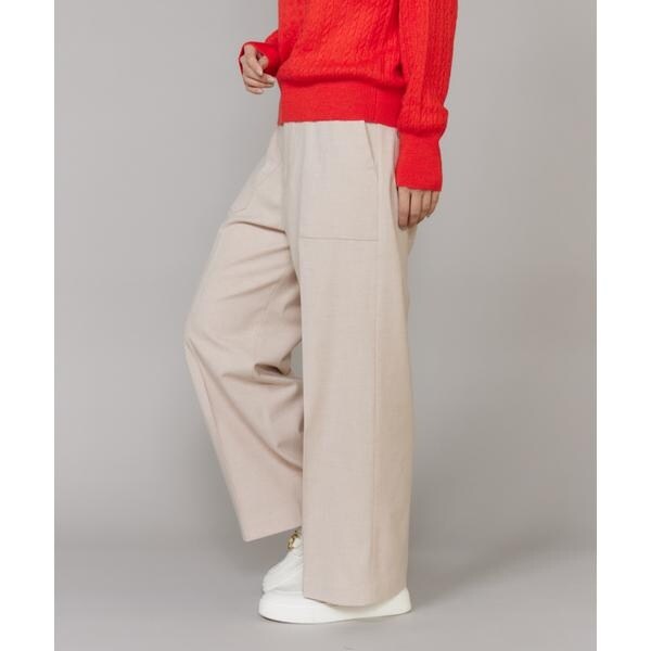 【NEW】イッツインターナショナル（I．T．’S． international）/ベイカーワイドパンツ《TRウールツイル》