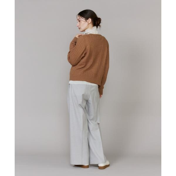 【NEW】イッツインターナショナル（I．T．’S． international）/ベイカーワイドパンツ《TRウールツイル》