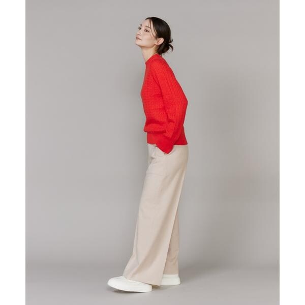 【NEW】イッツインターナショナル（I．T．’S． international）/ベイカーワイドパンツ《TRウールツイル》