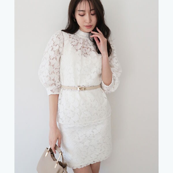 アンビエント（AMBIENT）/コードレースタックスリーブブラウスの通販は 13,035円