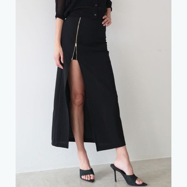 アンビエント（AMBIENT）/ジップロングスカート