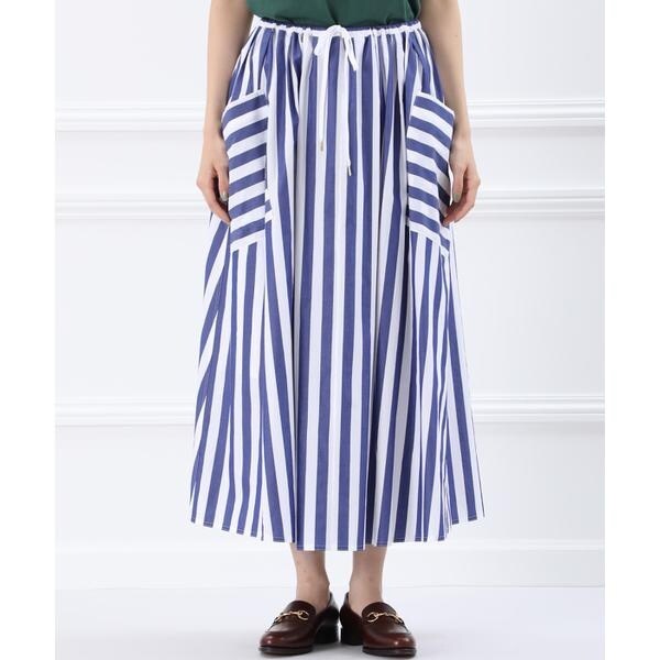 イネド/《大きいサイズ》ストライプスカート《Maison de Beige》