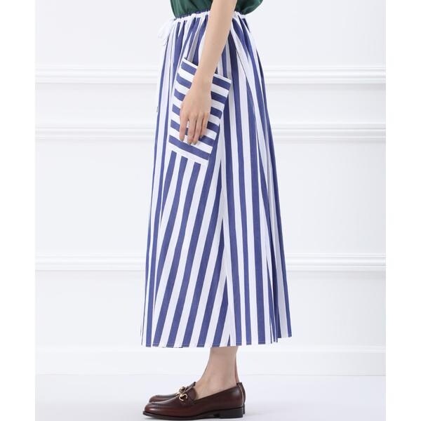 イネド/《大きいサイズ》ストライプスカート《Maison de Beige》