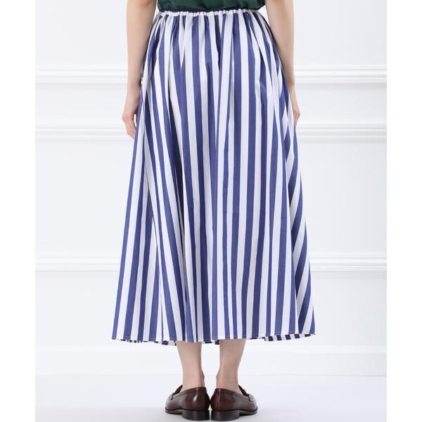 イネド/《大きいサイズ》ストライプスカート《Maison de Beige》