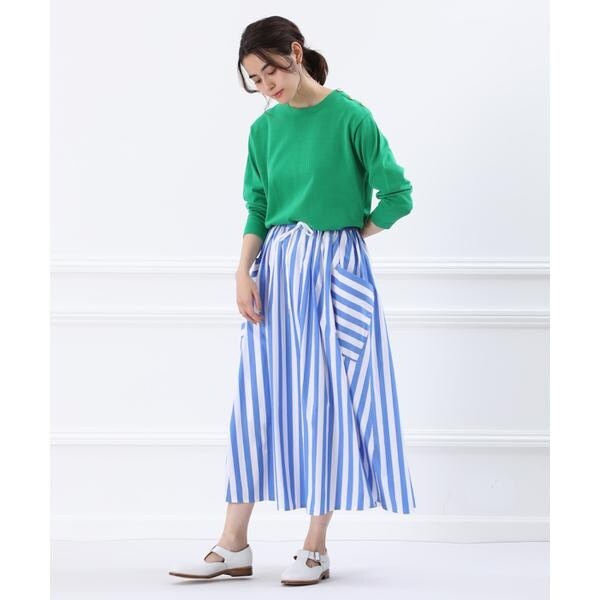 イネド/《大きいサイズ》ストライプスカート《Maison de Beige》