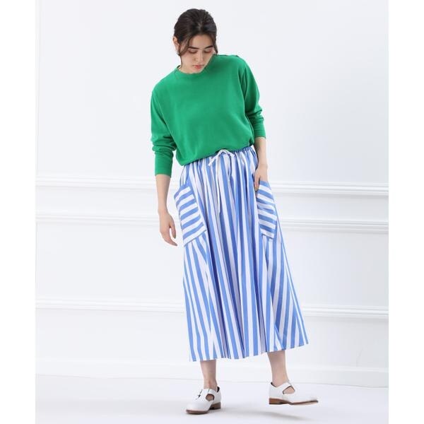 イネド/《大きいサイズ》ストライプスカート《Maison de Beige》