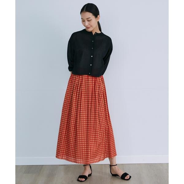 イネド（INED）/《大きいサイズ》スポンディッシュシアーカーディガン《Luftrobe》