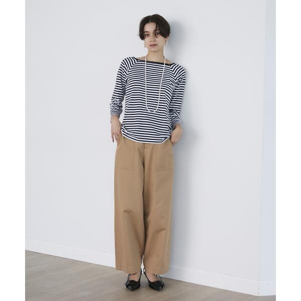 イネド（INED）/ 《SUPERIOR CLOSET》スクエアネックバスクシャツ《Le minor》