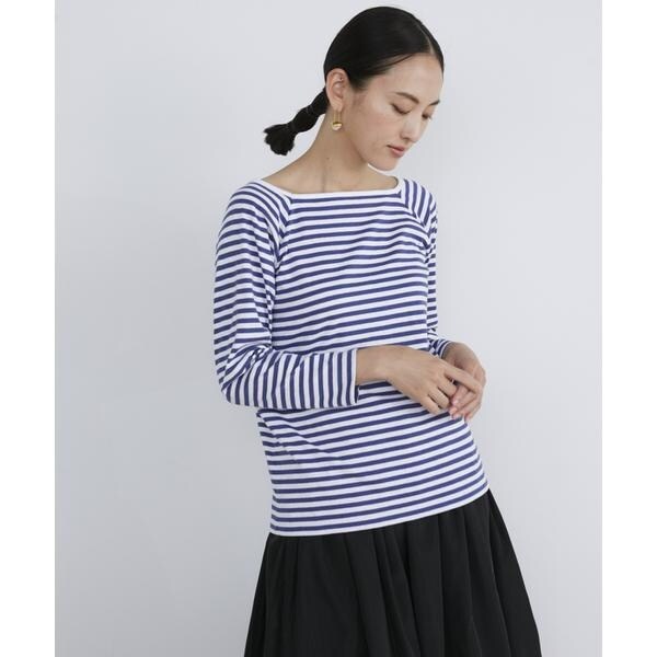 イネド（INED）/ 《SUPERIOR CLOSET》スクエアネックバスクシャツ《Le minor》