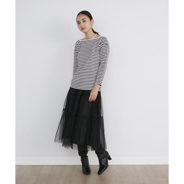 イネド（INED）/ 《SUPERIOR CLOSET》スクエアネックバスクシャツ《Le minor》