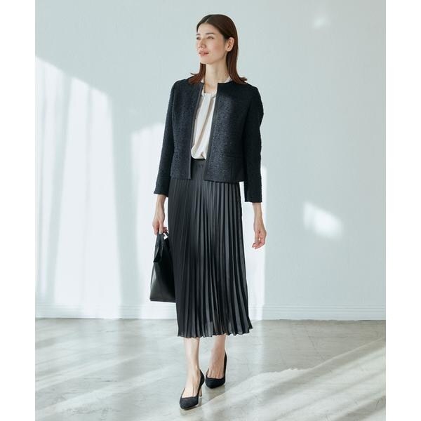 イネド（INED）/《プラスサイズ》 ボウタイ風ブラウス【INED】