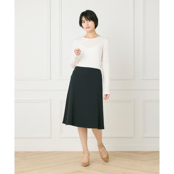 イネド（INED）/《大きいサイズ》 パネルフレアスカート【マルチWAY】