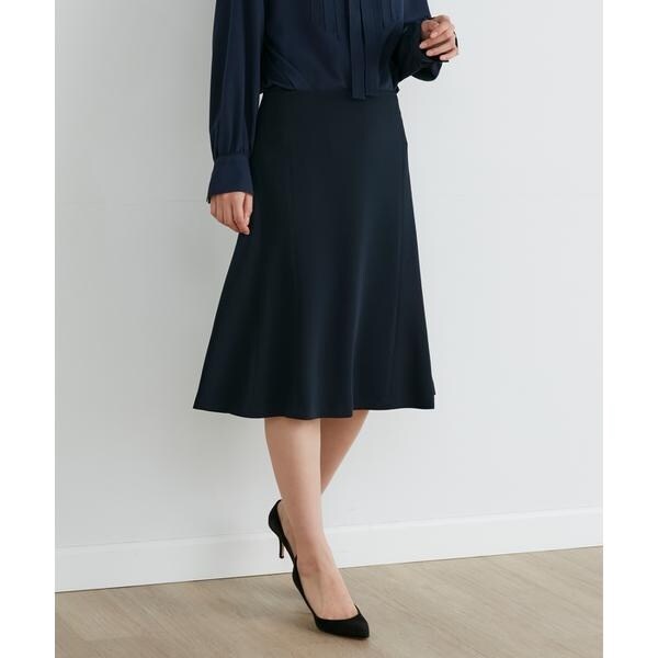 イネド（INED）/《大きいサイズ》 パネルフレアスカート【マルチWAY】