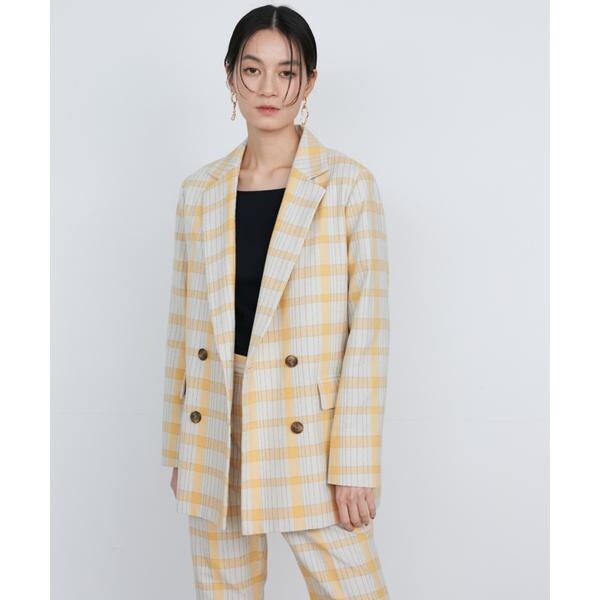 イネド（INED）/ブッチャー織ダブルブレストジャケット《la veille by SUPERIOR CLOSET》の通販は 16,280円