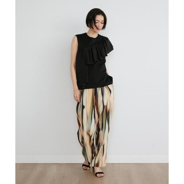 イネド（INED）/プリントワイドパンツ《la veille by SUPERIOR CLOSET》の通販は