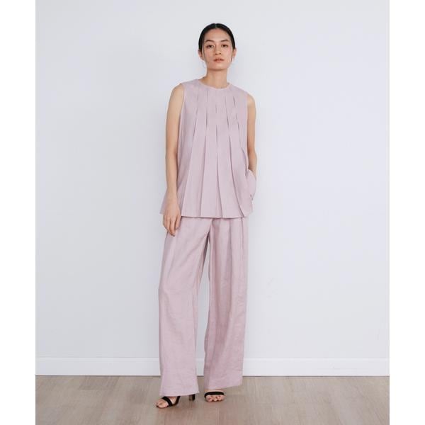 イネド（INED）/リネンボックスプリーツブラウス《la veille by SUPERIOR CLOSET》