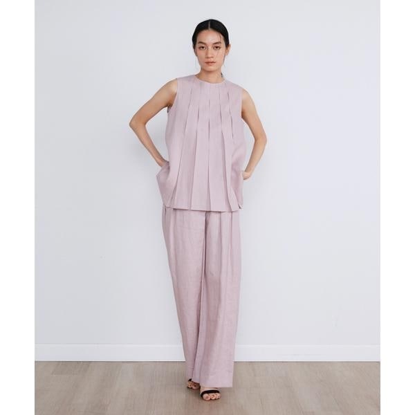 イネド（INED）/リネンボックスプリーツブラウス《la veille by SUPERIOR CLOSET》